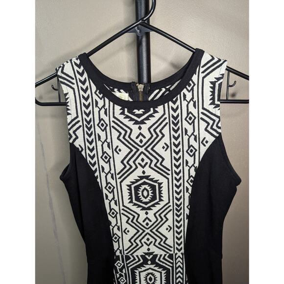 Anthropologie Porridge Size 2 Pencil Sheath Dress Black Aztec Print Str… - Picture 4 of 11